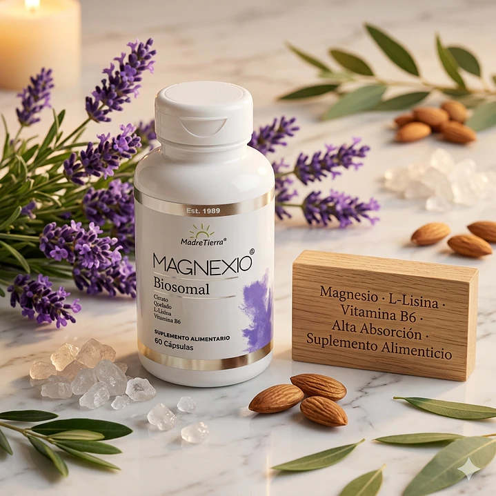 Magnexio · Magnesio Biosomal apoyo para dormir mejor, relajarte y cuidar tu sistema nervioso | MadreTierra 3