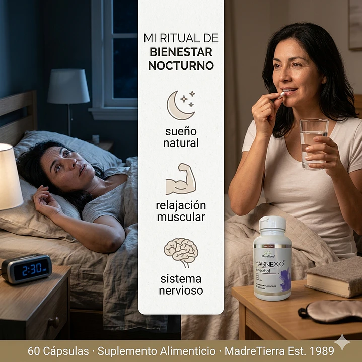 Magnexio · Magnesio Biosomal apoyo para dormir mejor, relajarte y cuidar tu sistema nervioso | MadreTierra 2