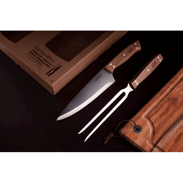 SET TABLA + CUCHILLO Y TENEDOR