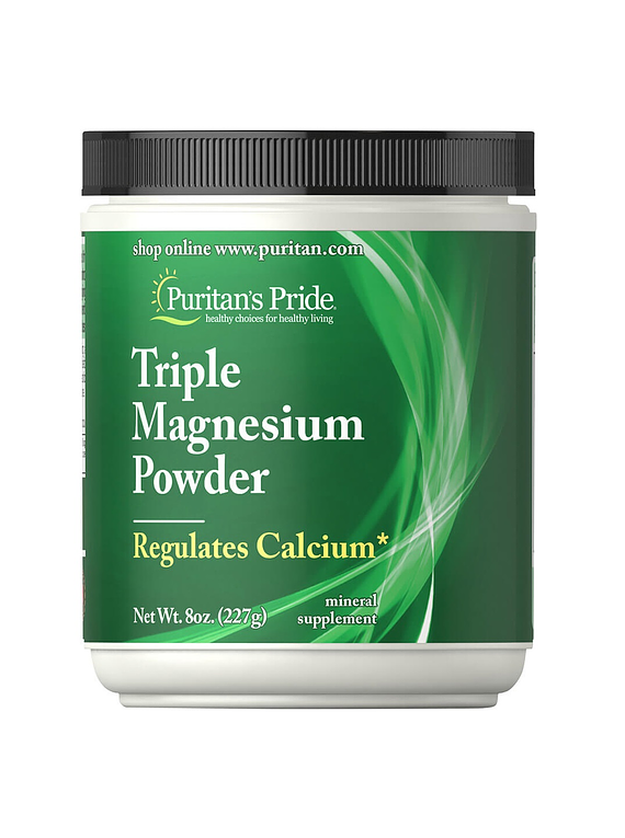 Triple Magnesio 227g polvo- Puritan´s Pride 