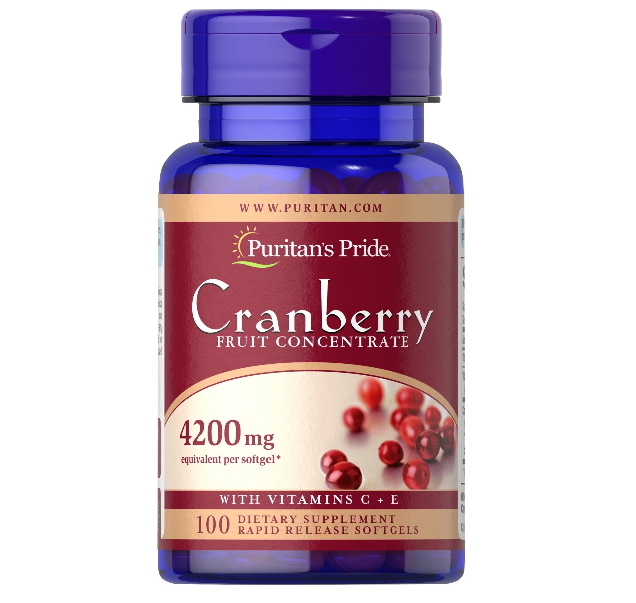 Cranberry 100 softgels- Puritan´s Pride