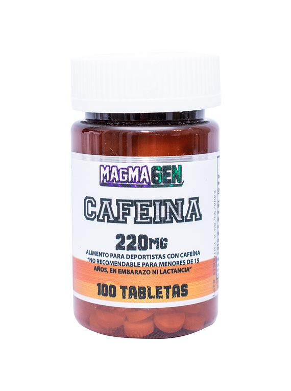 Cafeína Anhidrida 100 tabletas 220mg- Magmagen