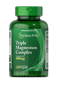 Complejo Triple magnesio 120 capsulas 400mg - Puritan`s Pride