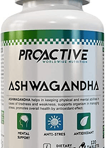 Ashwagandha 450mg 120 tabletas Proactive 