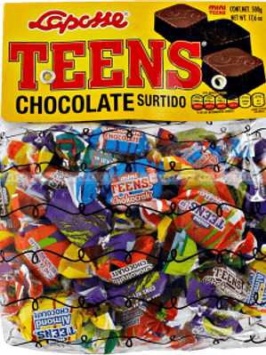 Chocolates surtidos 6 sabores, bolsa 600 gramos