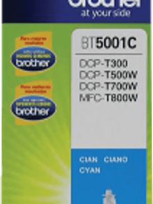 Botella de tinta BT5001C color Cyan, 5000 páginas, inyección de tinta