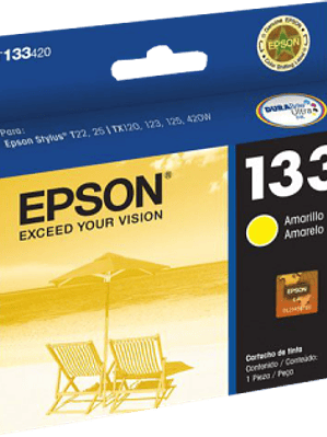 Cartucho de tinta color amarilla para stylus TX420W, TX120, T22