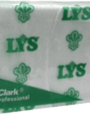 Servilleta de papel color blanca, bolsa con 500 hojas.