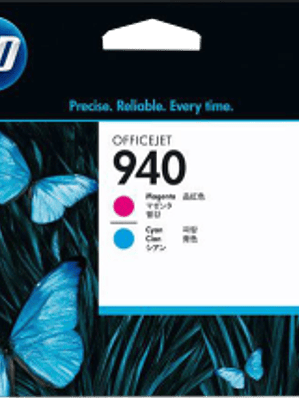 Tinta cabezal HP940 color Magenta y Cyan