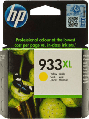 Cartucho de tinta color amarillo para Office jet HP 933XL