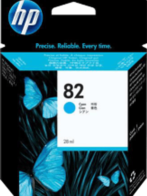 Cartucho de tinta color Cyan No.82 H.P.designjet series 500, 800