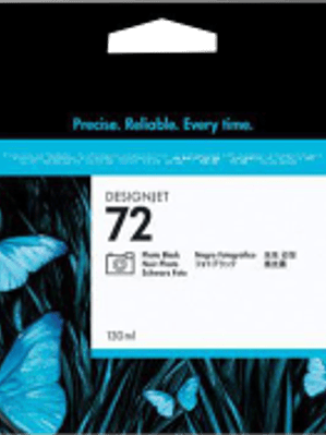 Cartucho de tinta fotográfica color negra HP 72 photo black ink cartridge de 130 ml