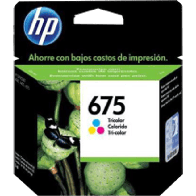 Cartucho de tinta HP 675 color tricolor