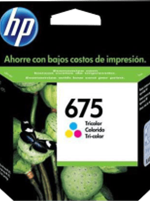 Cartucho de tinta HP 675 color tricolor