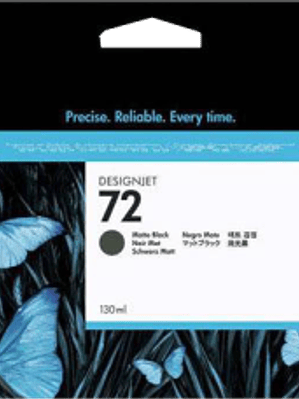 Cartucho de tinta color negra mate HP 72. 130 HP