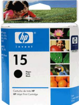 Cartucho de tinta color negro Deskjet HP para modelos 810, 812, 840, 920