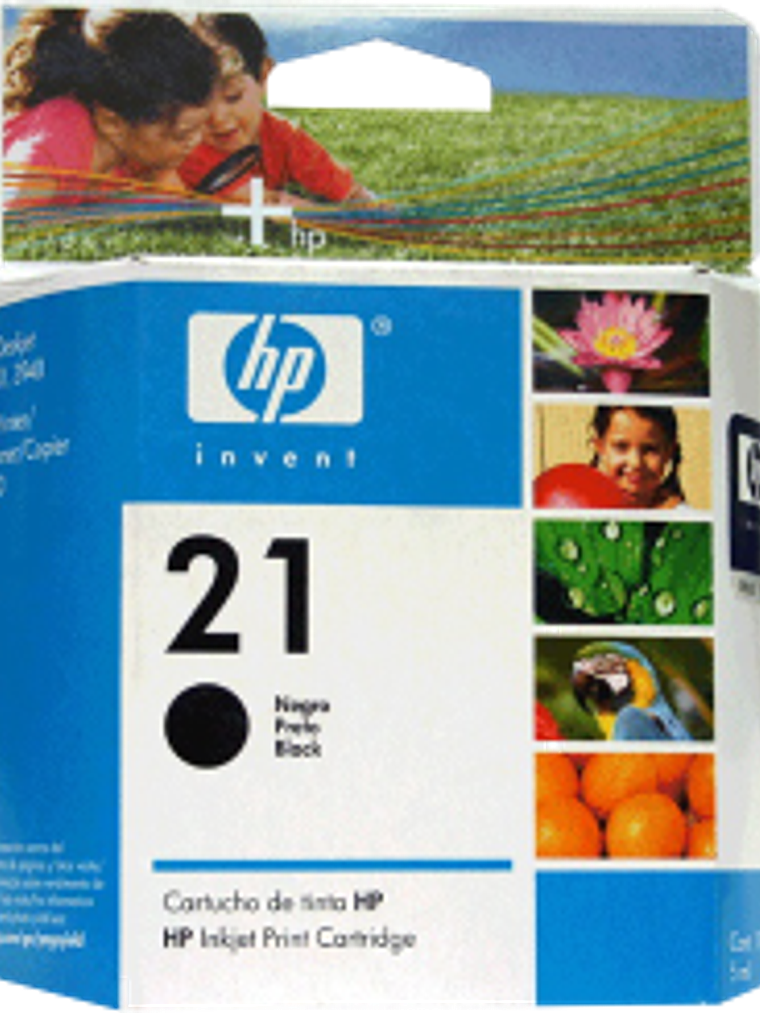Cartucho de tinta color negro HP 21 1