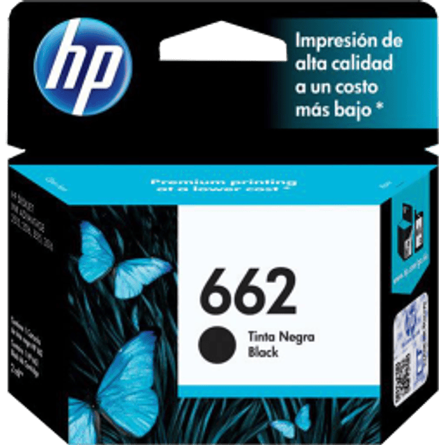 Cartucho de tinta color negro HP 662