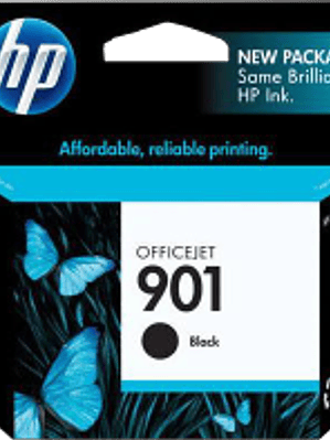 Cartucho de tinta color negro HP901. rendimiento 200 página