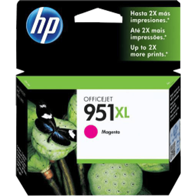 Cartucho de tinta color Magenta HP 951XL.