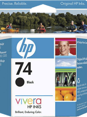 Cartucho de tinta color Negro HP 74