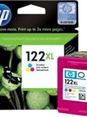 Cartucho de tinta Tricolor HP 122XL.