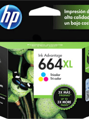 Cartucho de tinta Tricolor HP 664XL ink cartridge