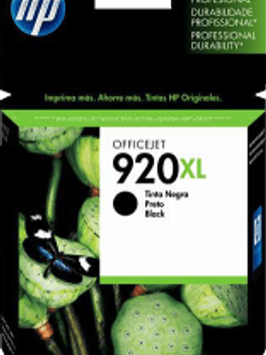 Cartucho de tinta color Negro HP 920XL Office jet ink cartridg