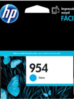 Cartucho de tinta color Cyan HP 954 estándar, rendimiento 700 páginas.