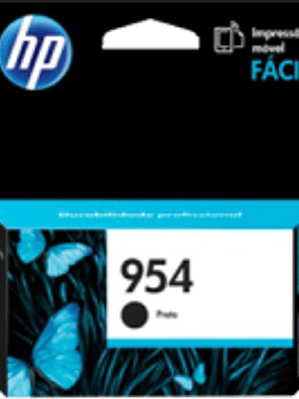 Cartucho de tinta color Negro HP954 estándar, rendimiento 1000 páginas.