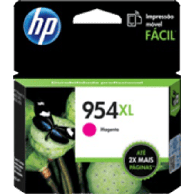 Cartucho de tinta color Magenta HP954XL de alto formato, rendimiento 1600 páginas.