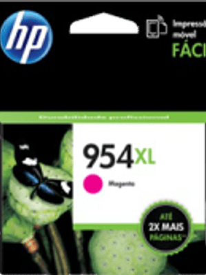 Cartucho de tinta color Magenta HP954XL de alto formato, rendimiento 1600 páginas.