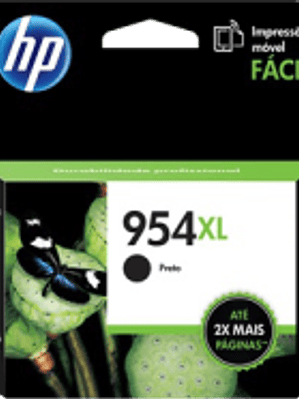 Cartucho de tinta color Negra HP954XL de alto formato, rendimiento 2000 páginas.