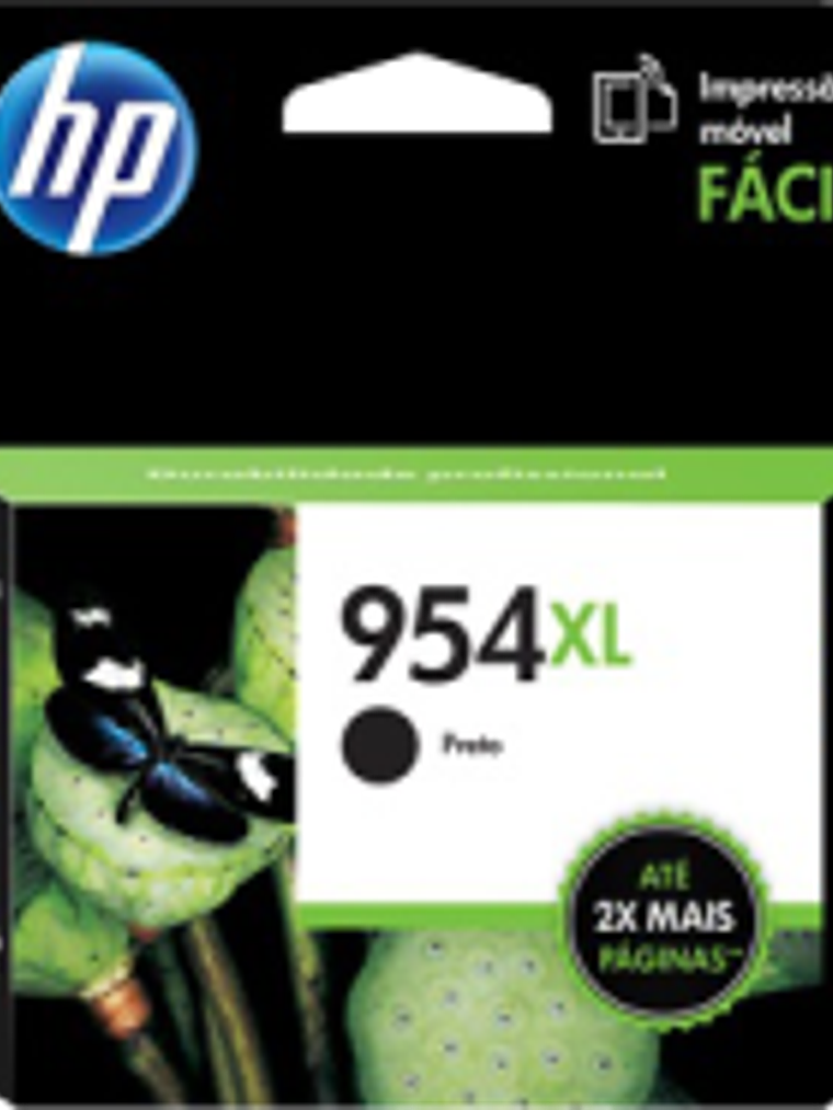 Cartucho de tinta color Negra HP954XL de alto formato, rendimiento 2000 páginas. 1