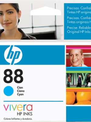 Cartucho de tinta color Cyan HP88