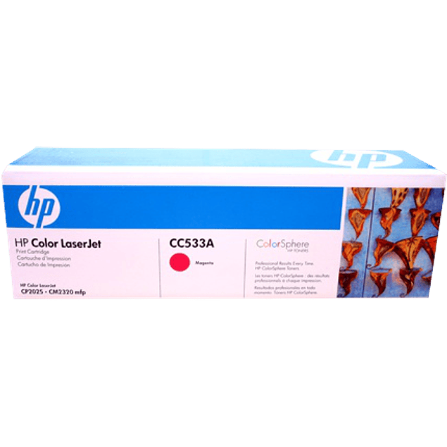 Tóner de tinta color Magenta HP CC533A