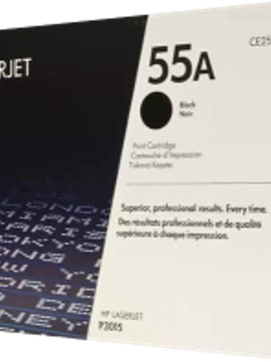 Tóner de tinta color Negro HP CE255A 1