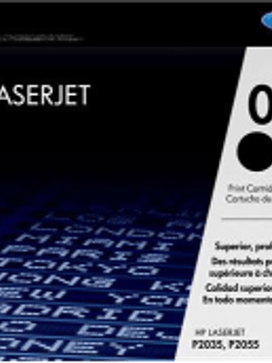 Tóner de tinta color Negro HP CE505A