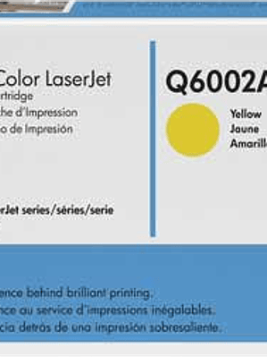 Tóner de tinta color Amarillo HP Q6002A