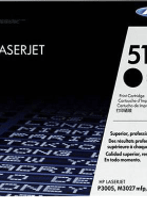 Tóner de tinta color Negro HP Q7551A