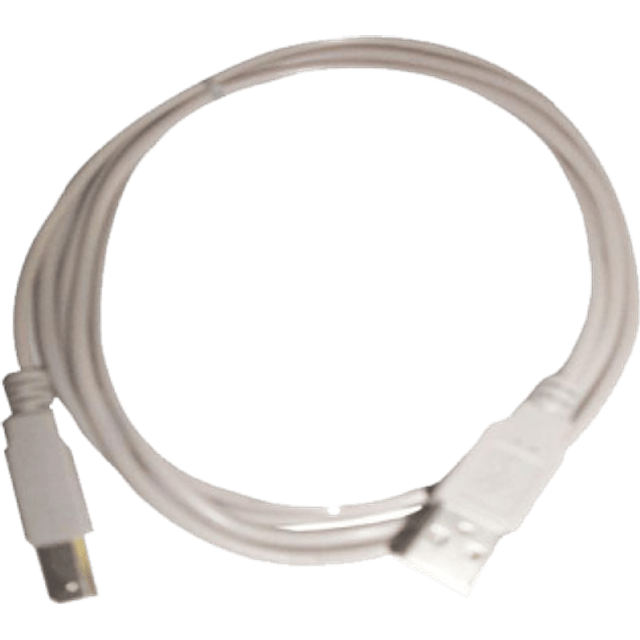 Cable USB A-/B 1.8 metros color gris.
