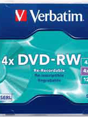 Disco DVD-RW 4.7 gb  re-escribible 4X.