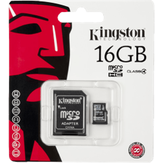 Memoria Micro SD de 16 GB clase 4.