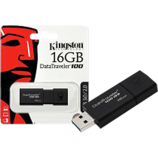 Memoria USB Datatraveler 100 generación 3 de 16 GB