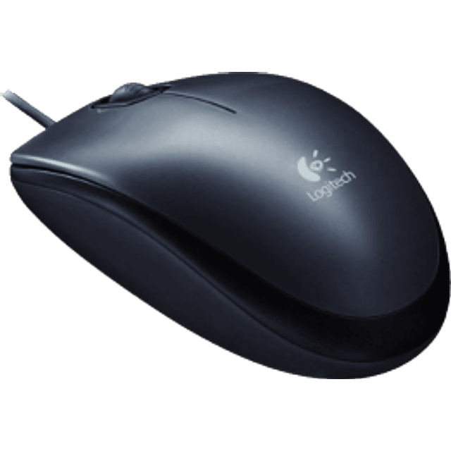 Mouse M90 color negro de conexión USB