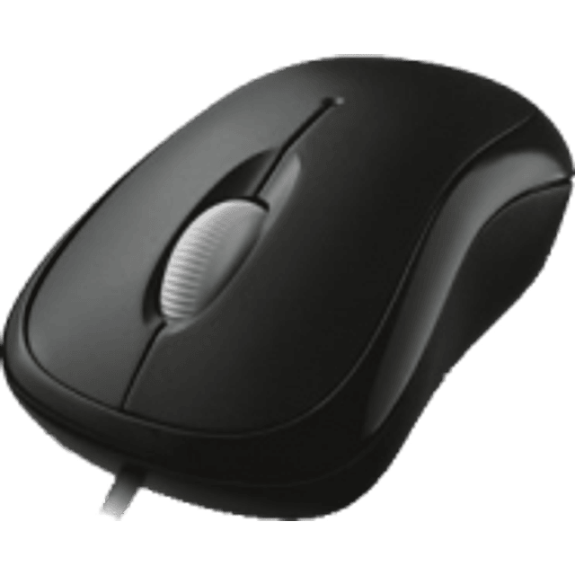 Mouse Óptico básico alámbrico USB color negro