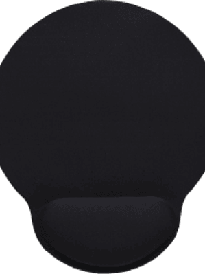 Mousepad con descansa muñecas de gel color negro