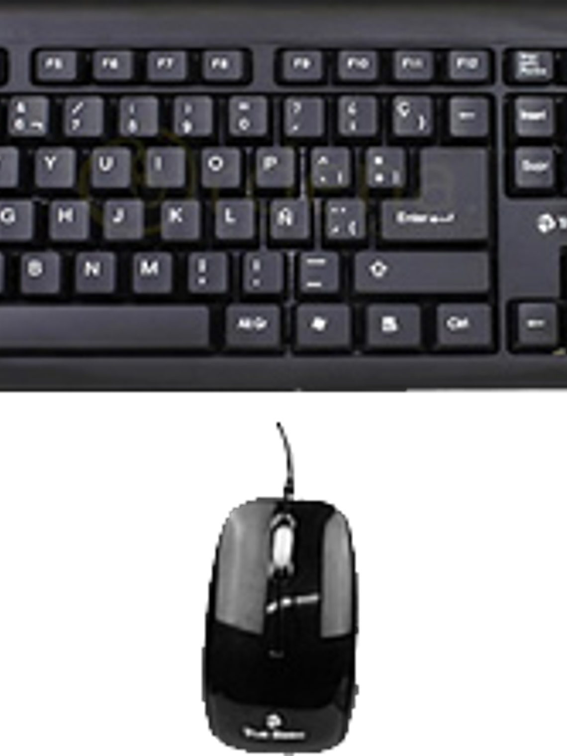 Kit de Teclado y Mouse, modelo TrueBasix TK-210 Estándar color negro 1