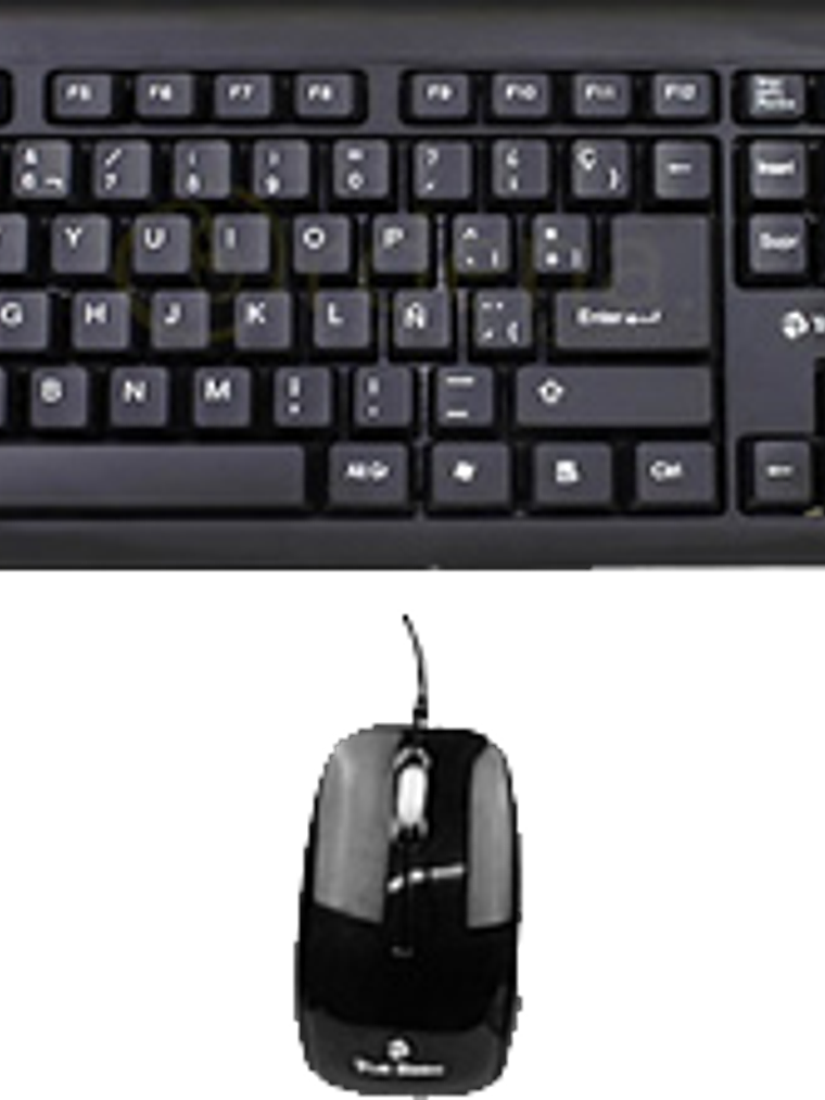 Kit de Teclado y Mouse, modelo TrueBasix TK-210 Estándar color negro 1