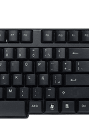 Teclado alámbrico antiderrames, conexión USB.